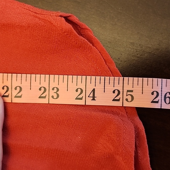 Loft Salmon colored Short sleave top, sz Large - Picture 6 of 7